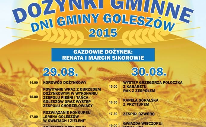 Plakat Dożynek Gminnych 2015